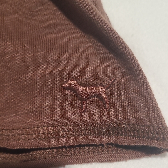 NWT PINK Victoria's Secret Brown Zip-Up Hoodie - Picture 4 of 8